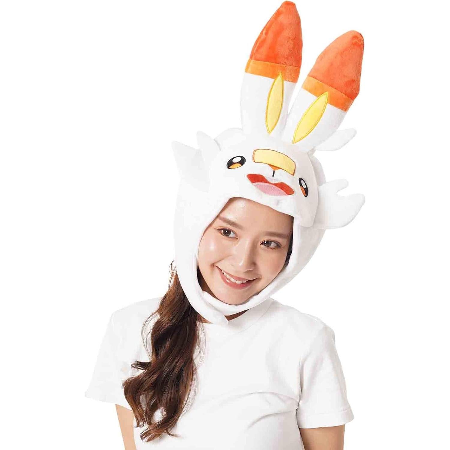 Sombrero Kigurumi Scorbunny SAZAC para Adultos - Beanie de Pokémon