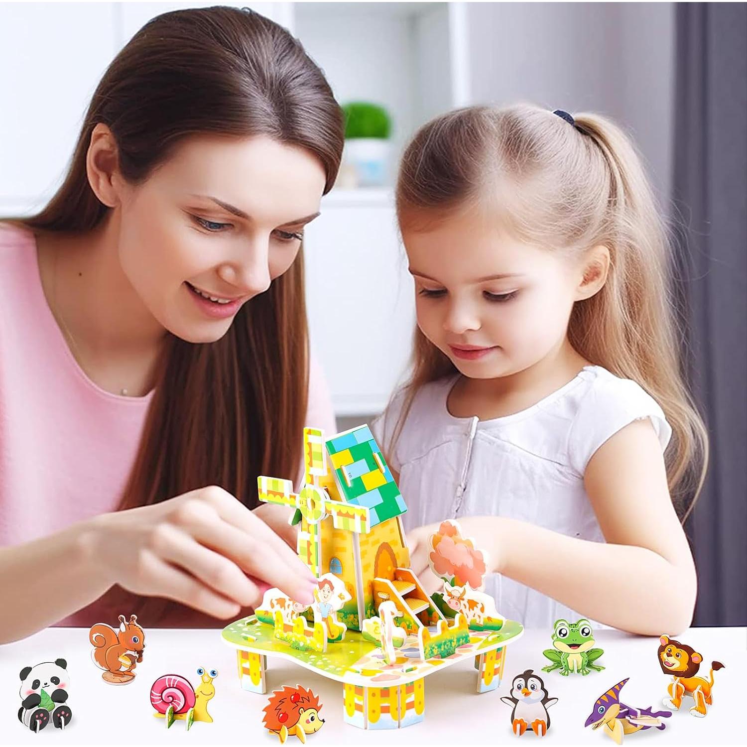 Rompecabezas 3D FOIMAS para Niños - 31 Animales Educativos