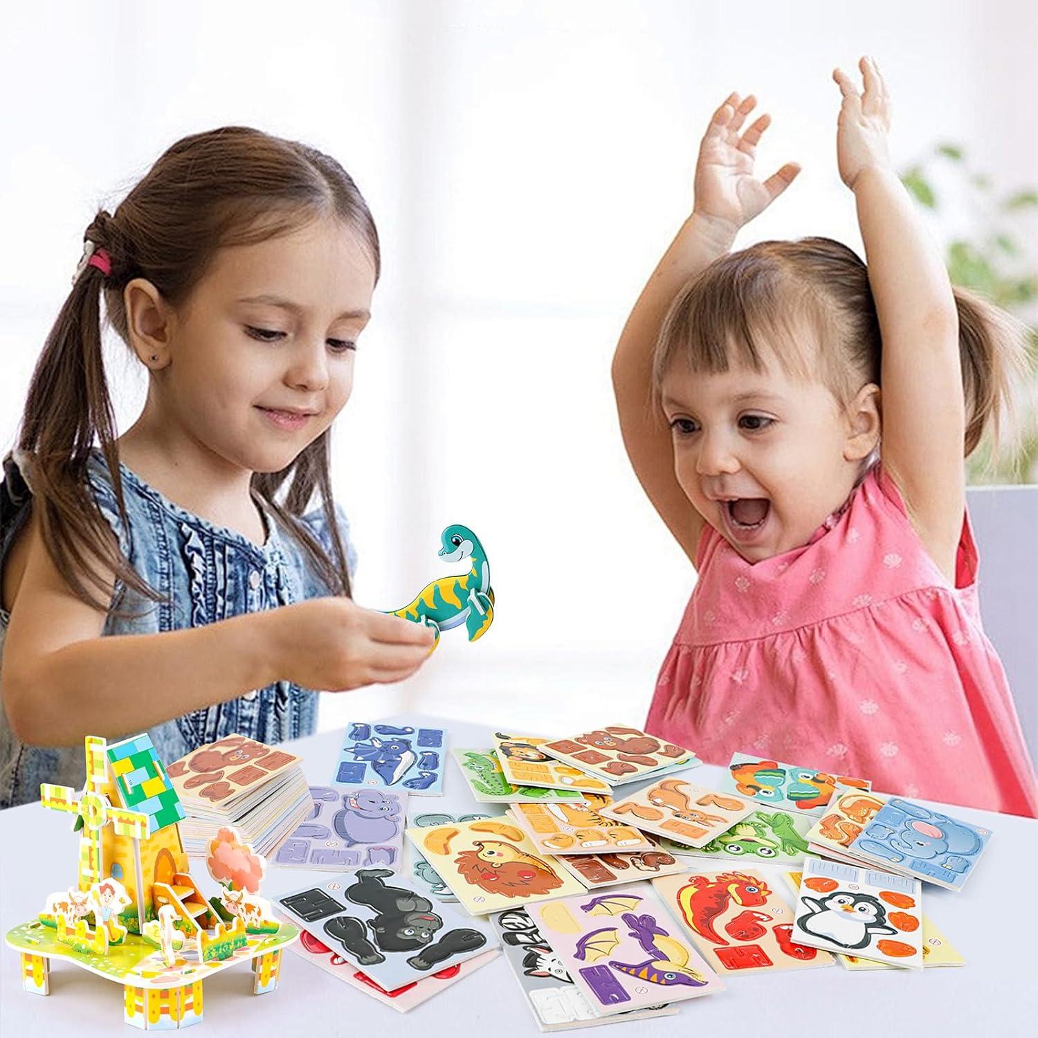 Rompecabezas 3D FOIMAS para Niños - 31 Animales Educativos