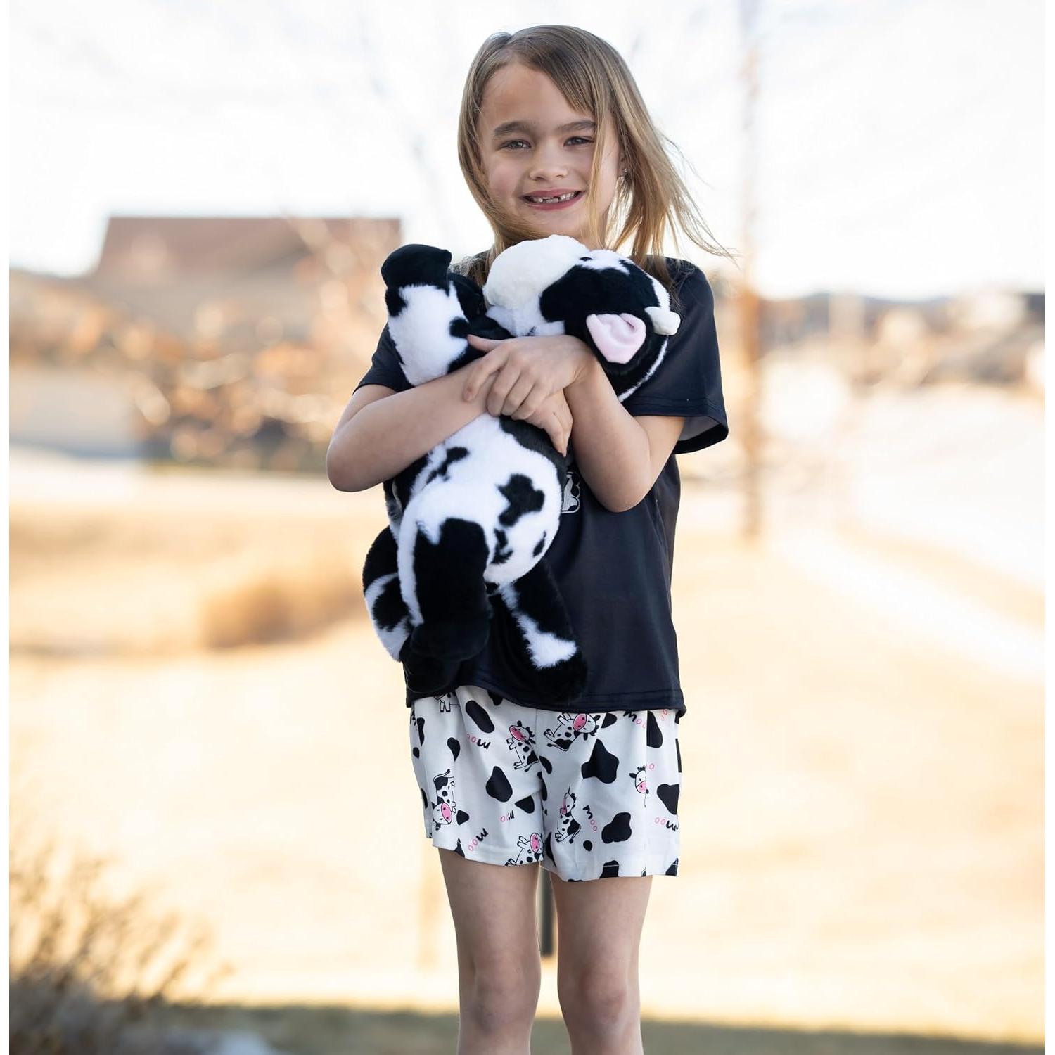 MorisMos 5 Pcs Animales de Peluche Vaca 40.64 cm Realistas