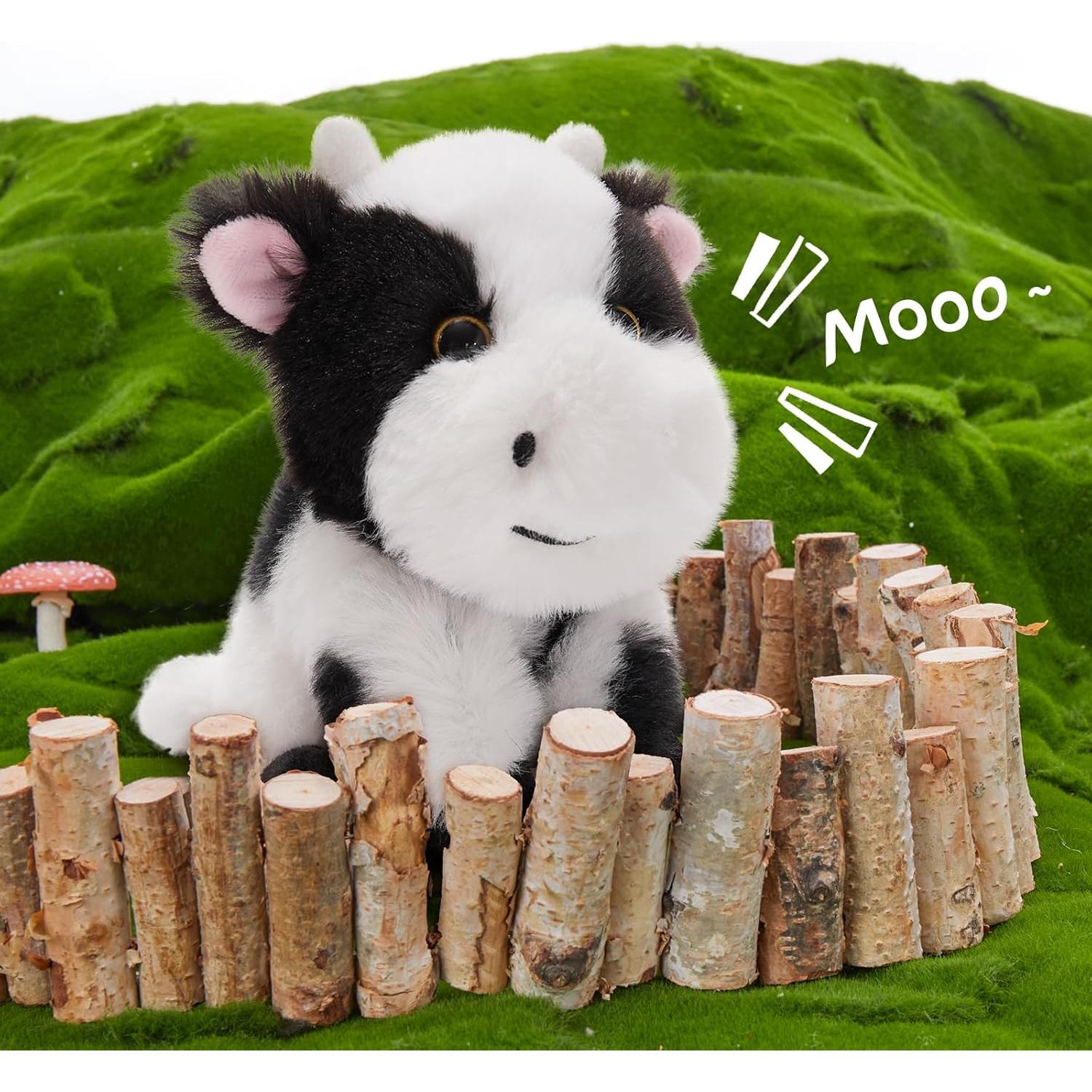 MorisMos 5 Pcs Animales de Peluche Vaca 40.64 cm Realistas