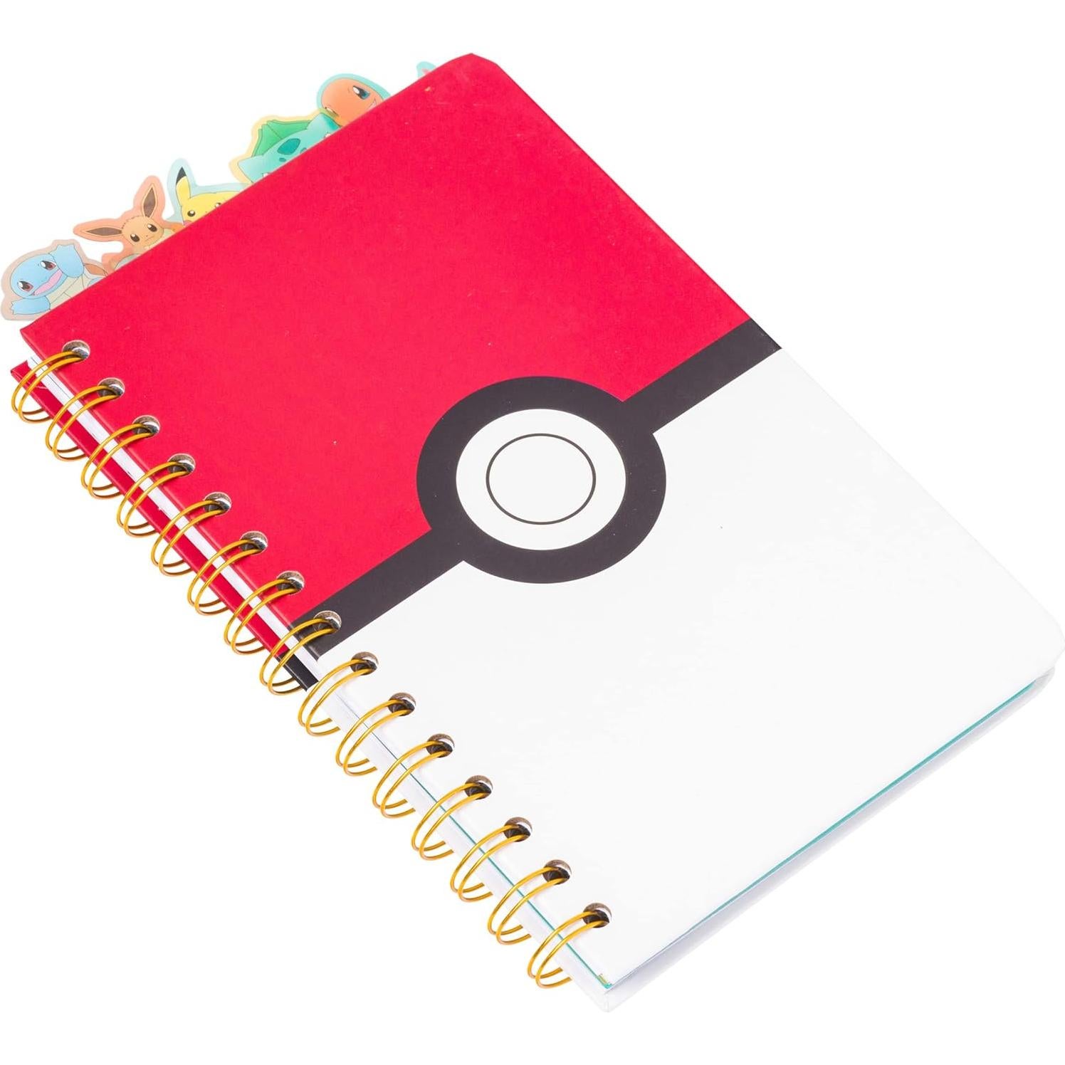 Cuaderno de Anillas Pokemon Pokeball Starters 12.7x20.3cm