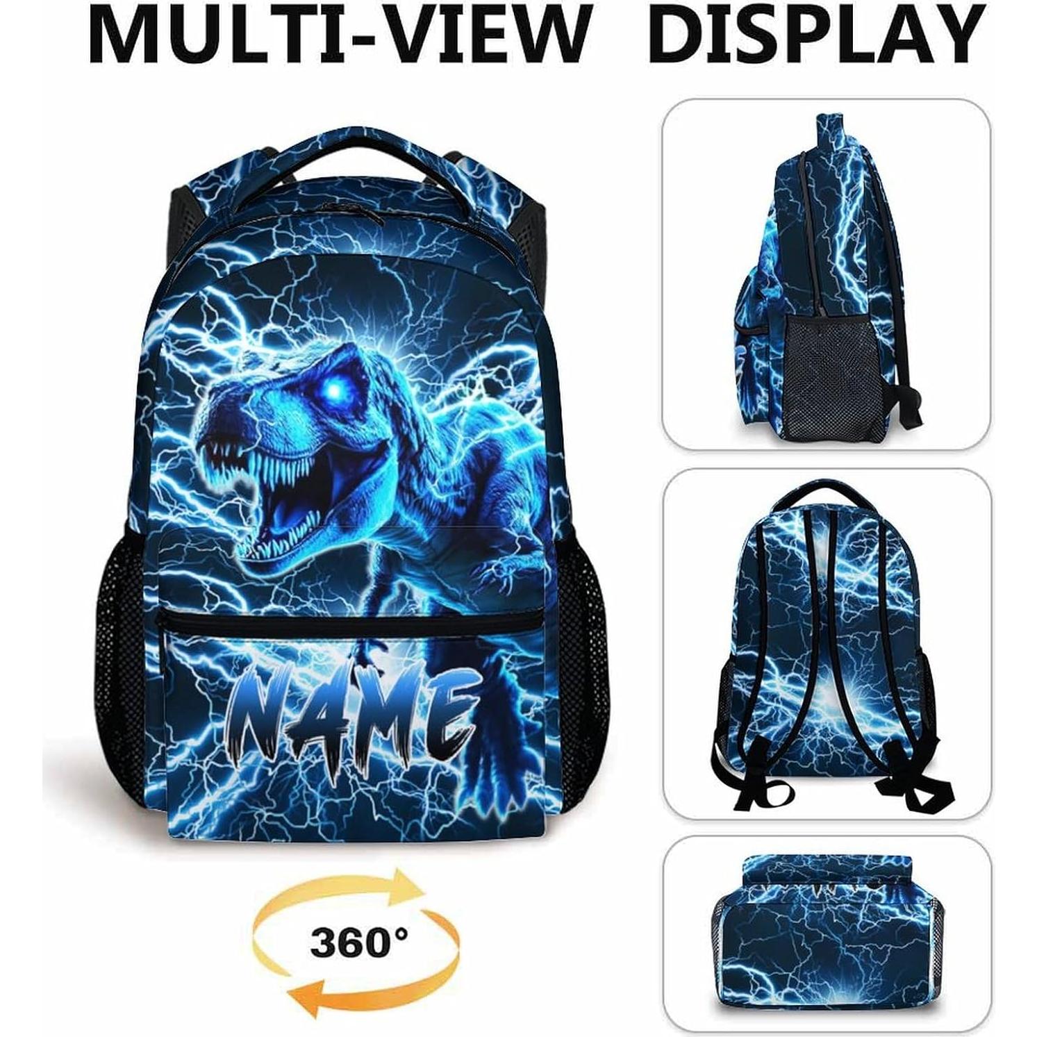 Mochila Dinosaurio Personalizada 43 cm para Niños - CustomJoy