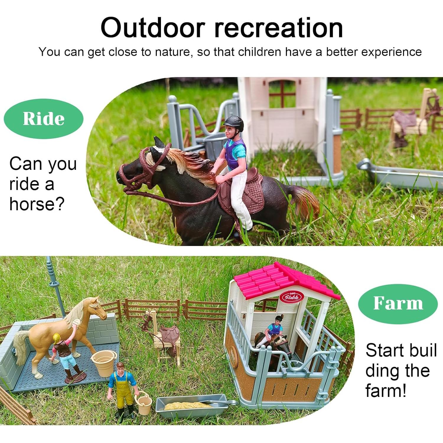 Set de Juguetes de Caballos SCAHOW 31 Piezas Educativos