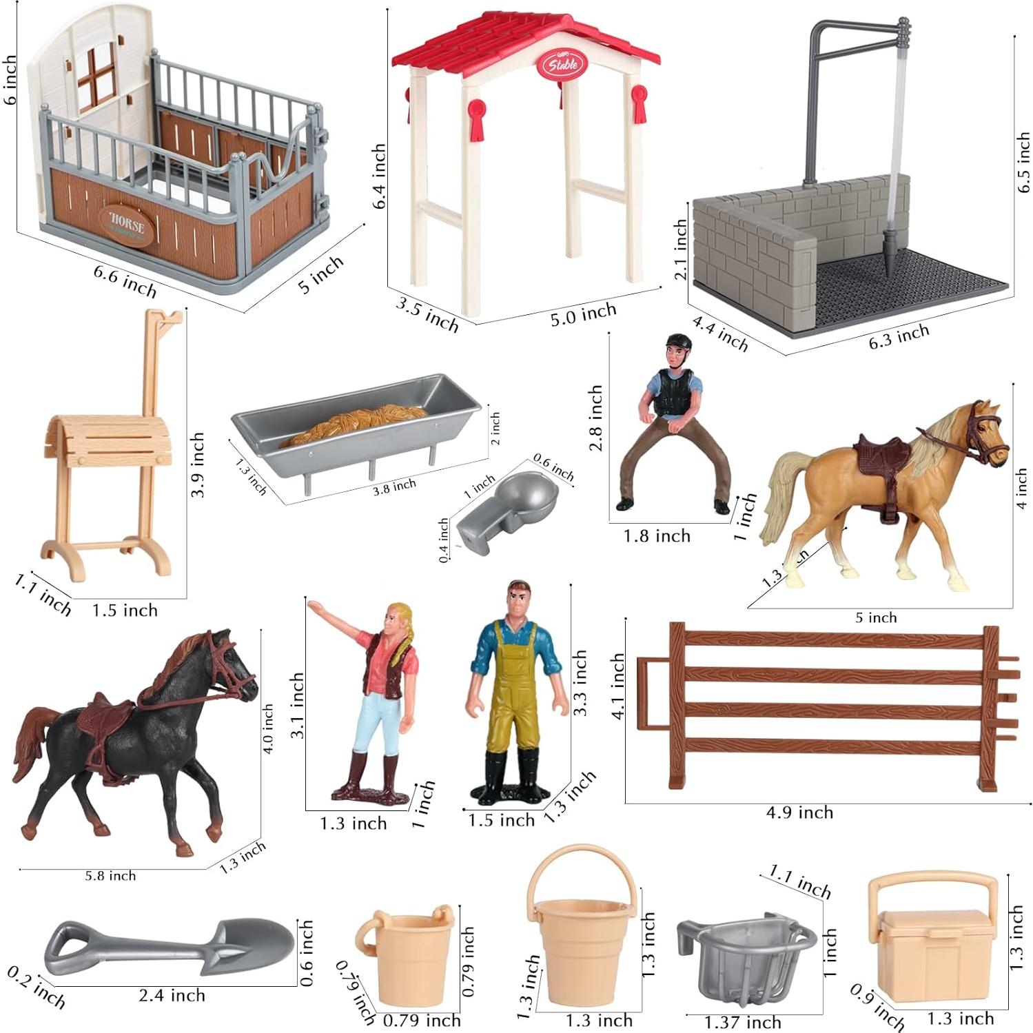 Set de Juguetes de Caballos SCAHOW 31 Piezas Educativos