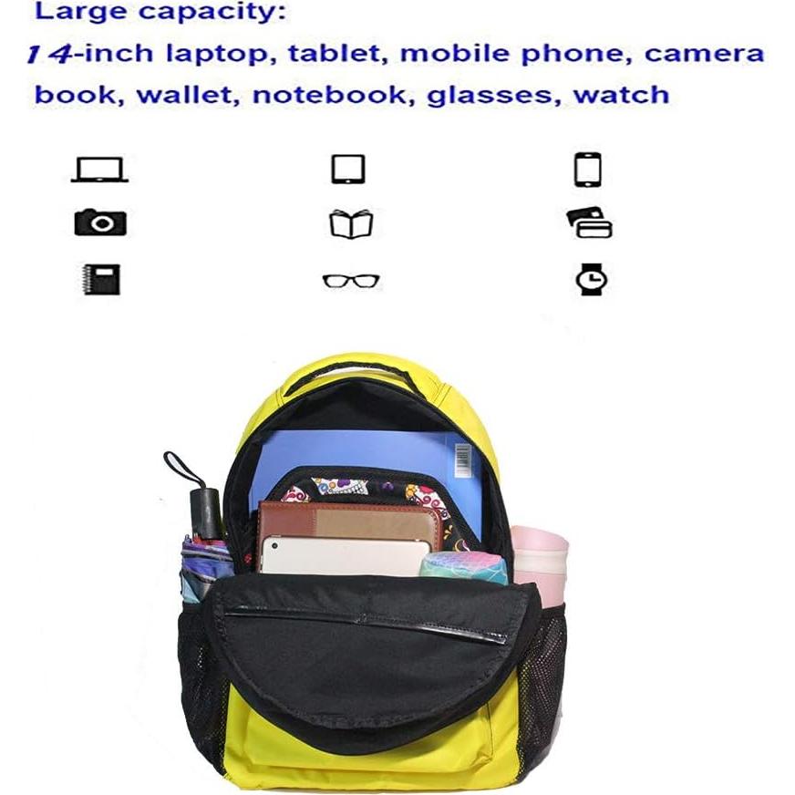 Mochila Escolar Kcldeci Dragón de Fuego 20L para Niños 4-12 Años