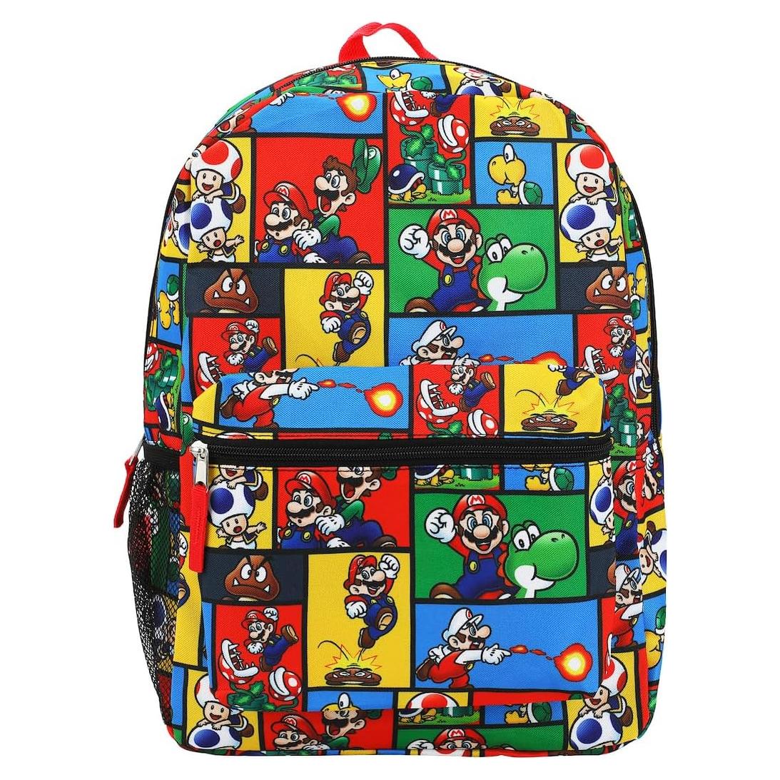 Mochila Super Mario Brothers 46 cm Estampado Completo