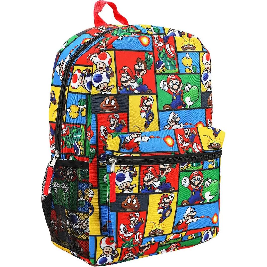 Mochila Super Mario Brothers 46 cm Estampado Completo