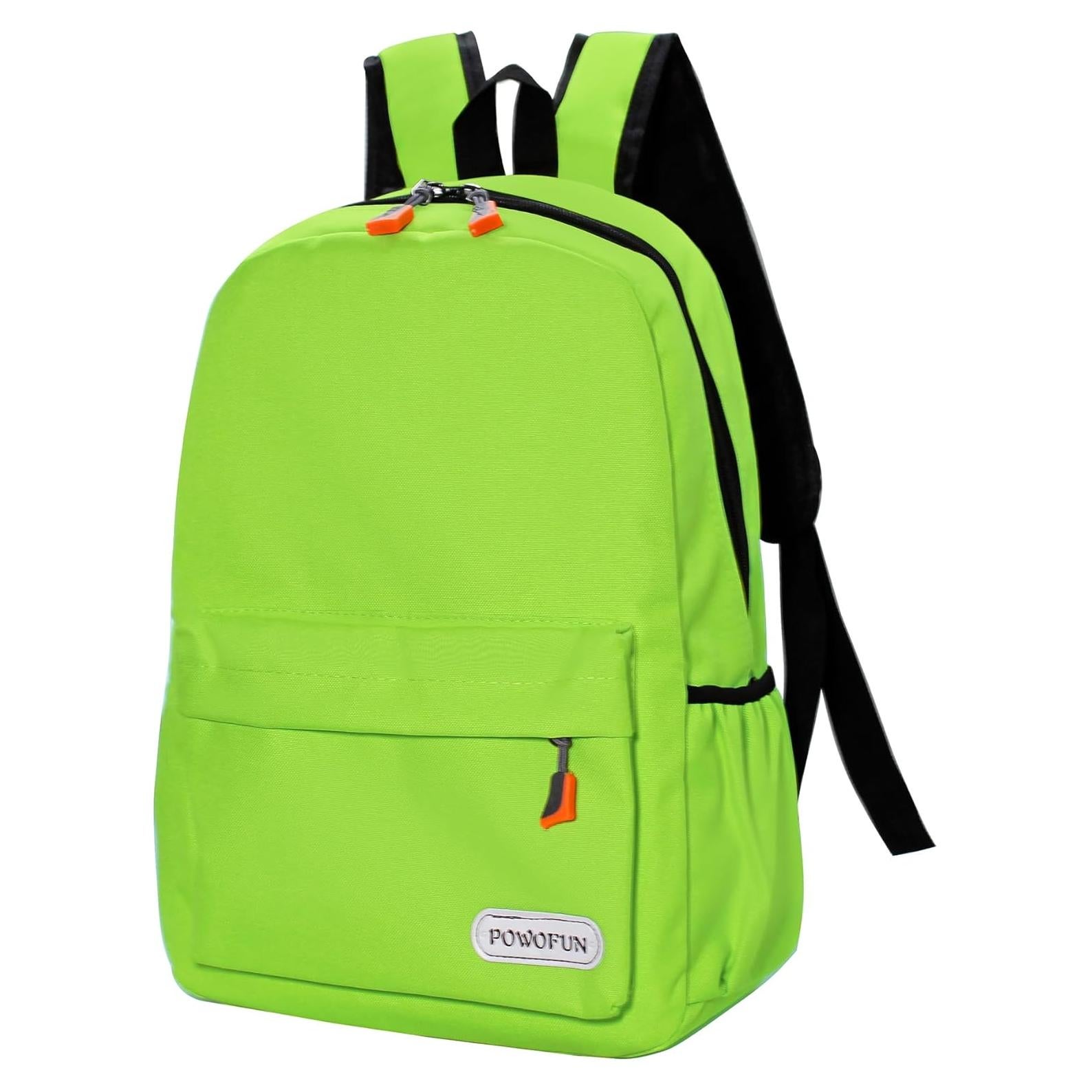 Mochila Infantil Verde Oxford 40x26x13cm para Escuela