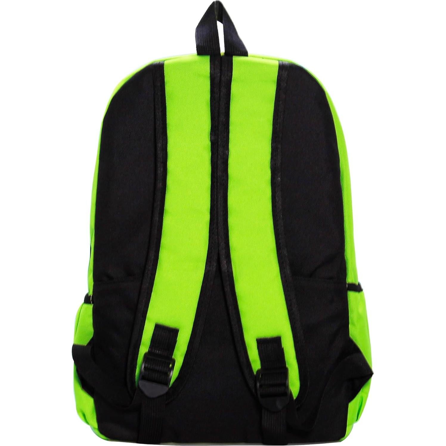 Mochila Infantil Verde Oxford 40x26x13cm para Escuela