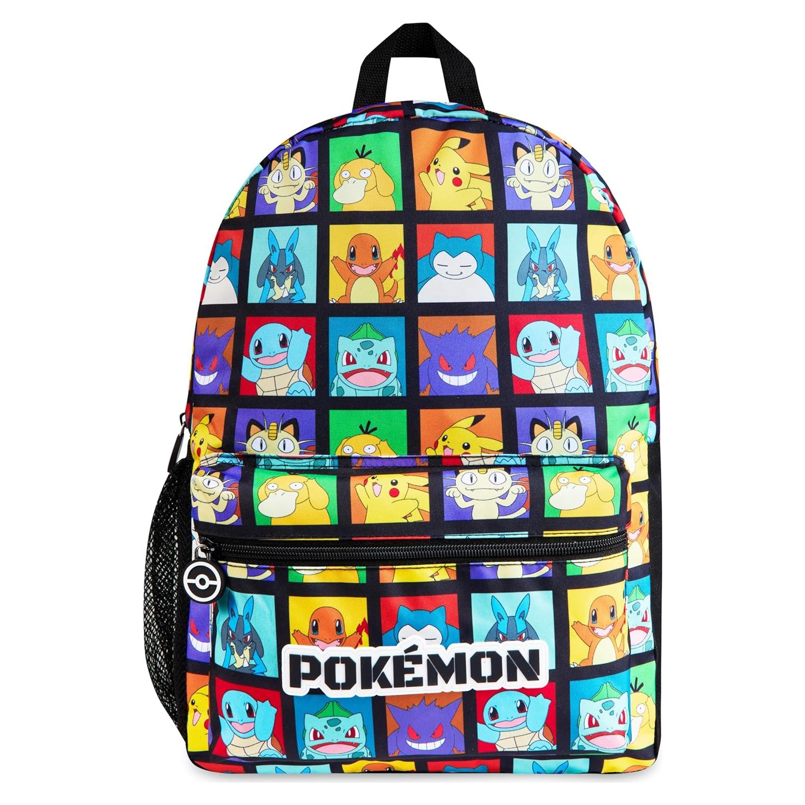 Mochila Escolar Pokemon Pikachu 40x28x10 cm para Niños