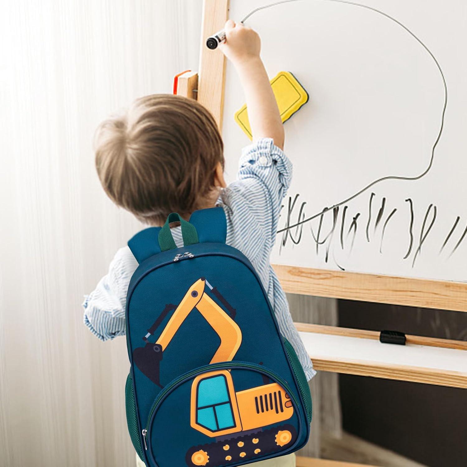 Mochila Escolar Niños 15" Loidou Camión Azul 17L