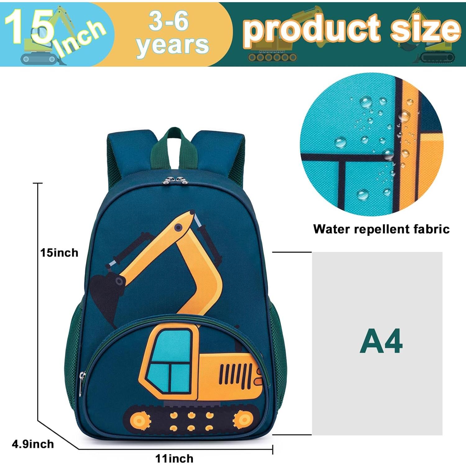 Mochila Escolar Niños 15" Loidou Camión Azul 17L