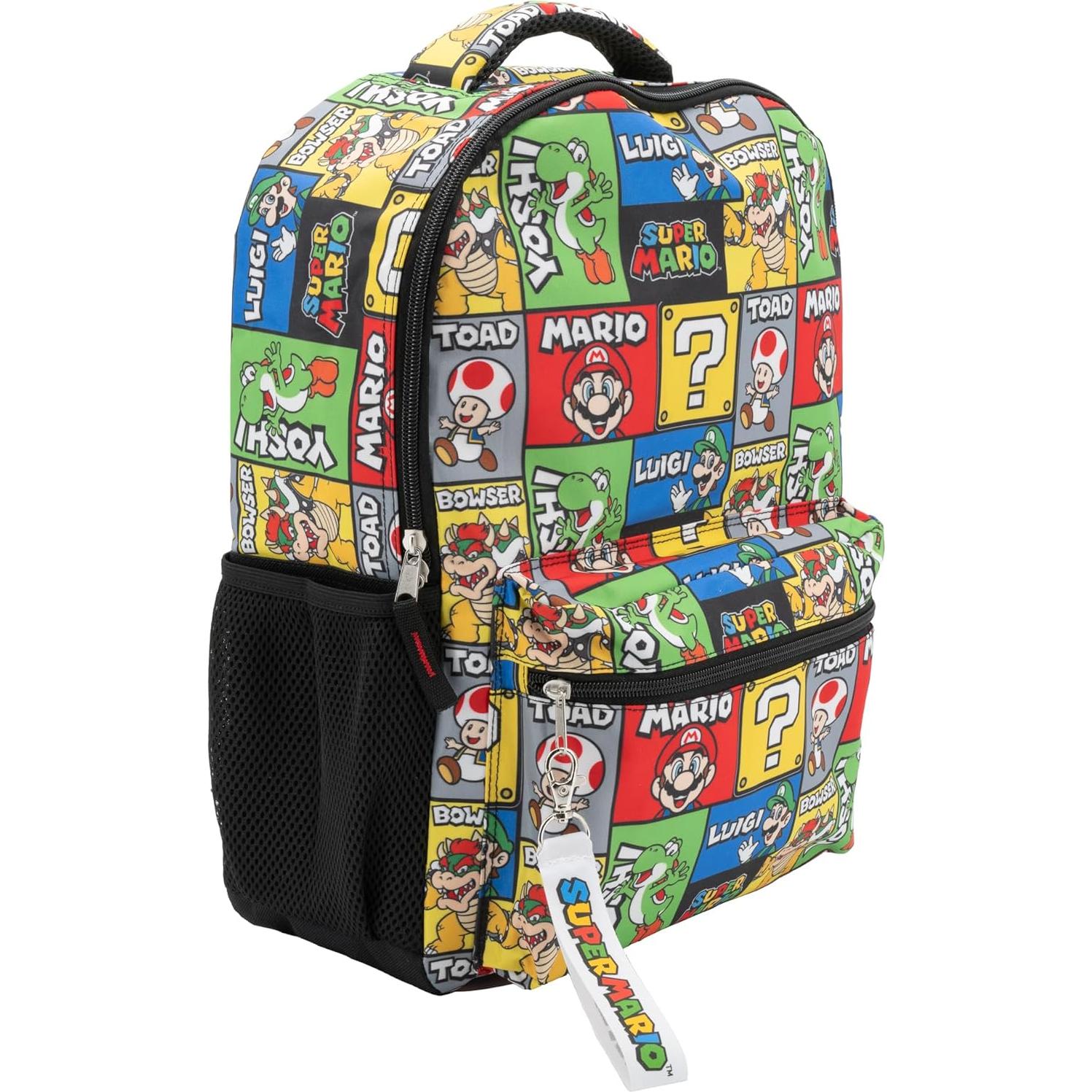 Mochila Escolar Super Mario Brothers 16" para Niños