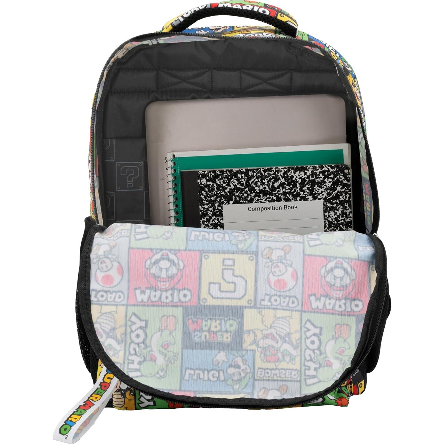 Mochila Escolar Super Mario Brothers 16" para Niños