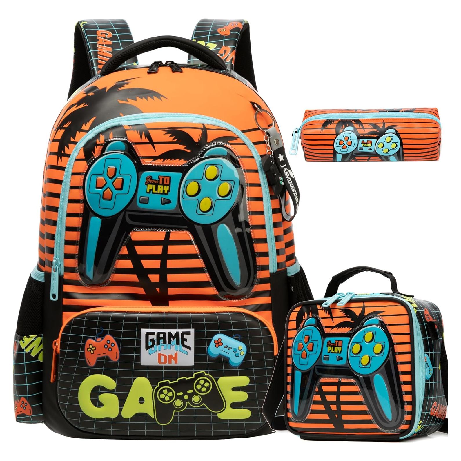 Mochila Escolar Meetbelify para Niños con Bolsa de Almuerzo 42x30cm