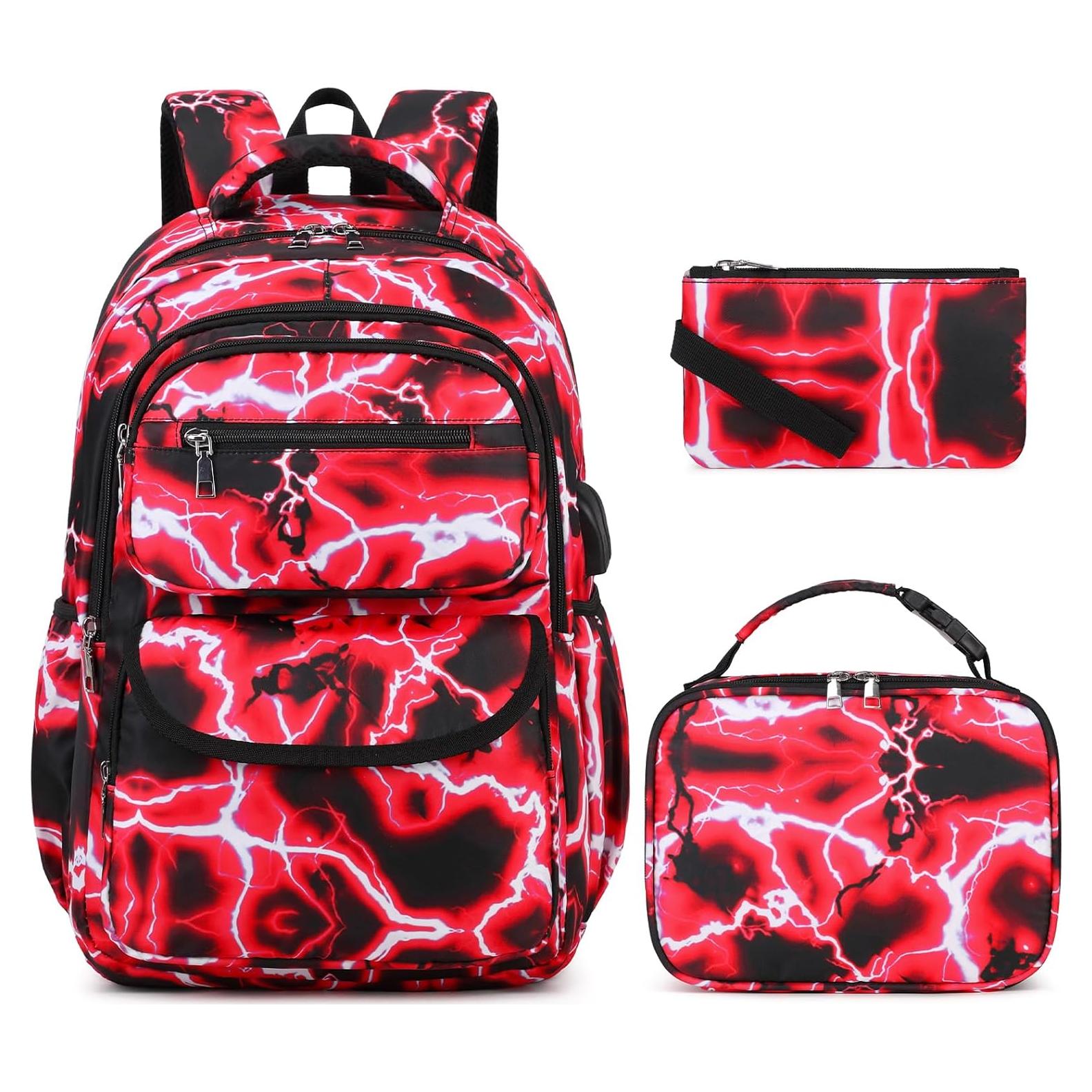 Mochila Escolar Bevalsa para Niños con Estuche y Bolsa Almuerzo