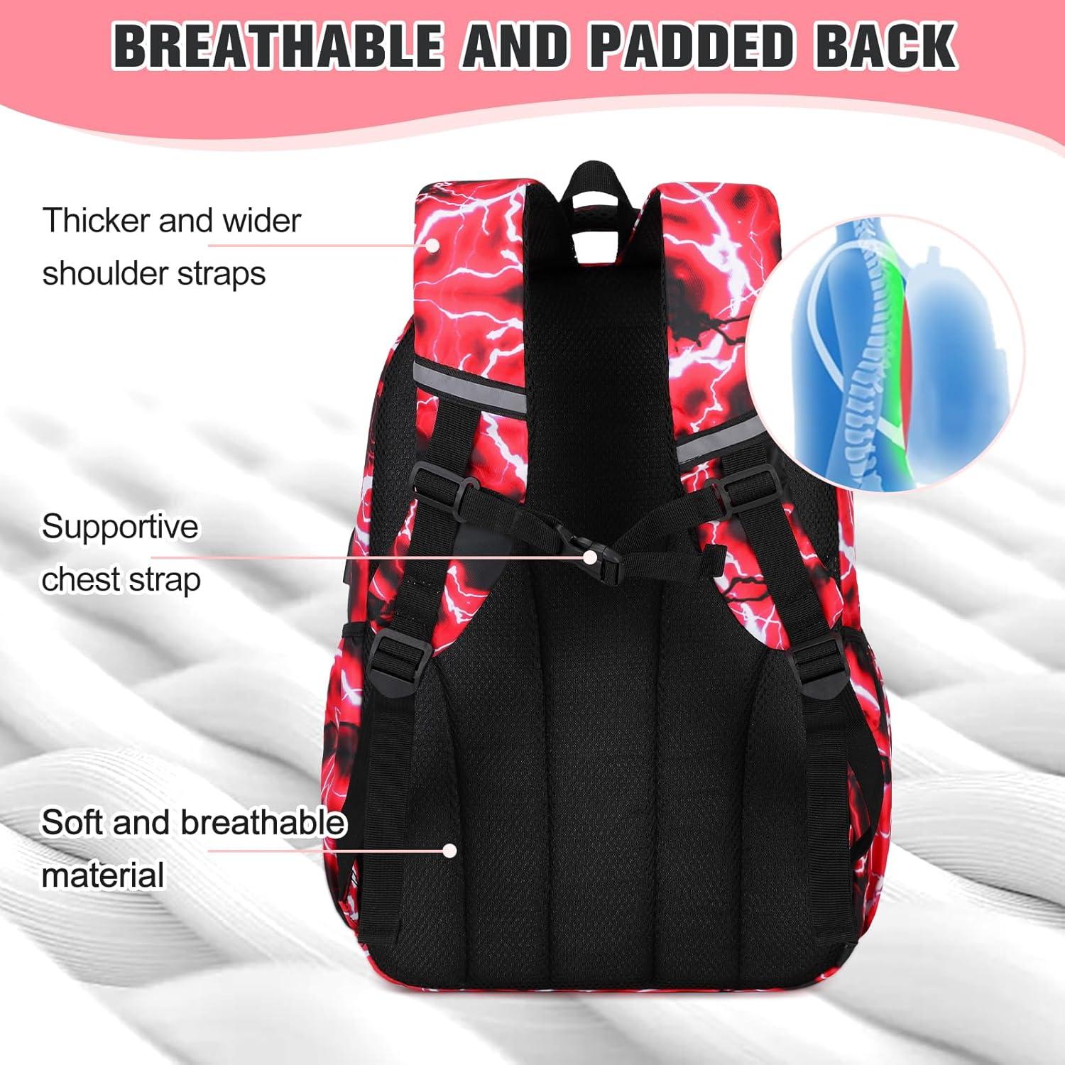 Mochila Escolar Bevalsa para Niños con Estuche y Bolsa Almuerzo