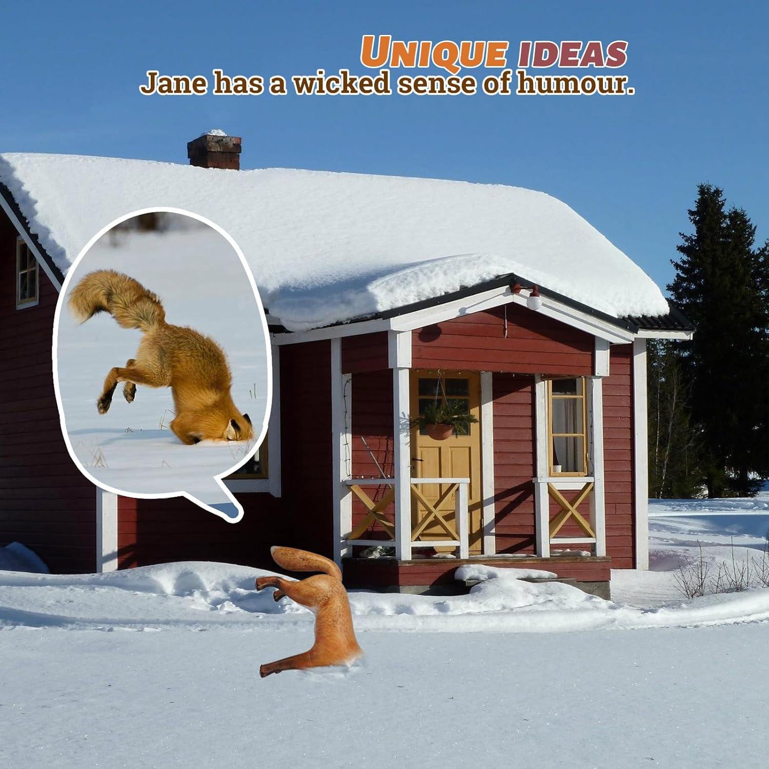 Zorro Rojo Ártico Inflable HOHQB 99 cm Realista para Fiestas