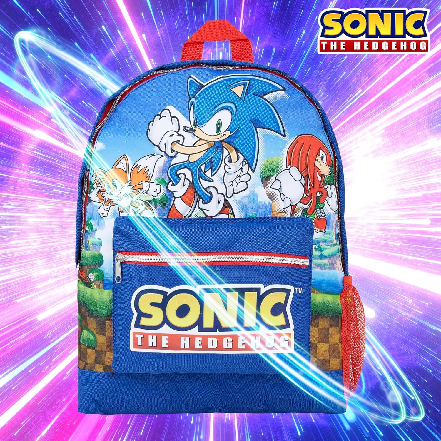 Mochila Escolar Sonic The Hedgehog Azul Oscuro 40x31x10 cm
