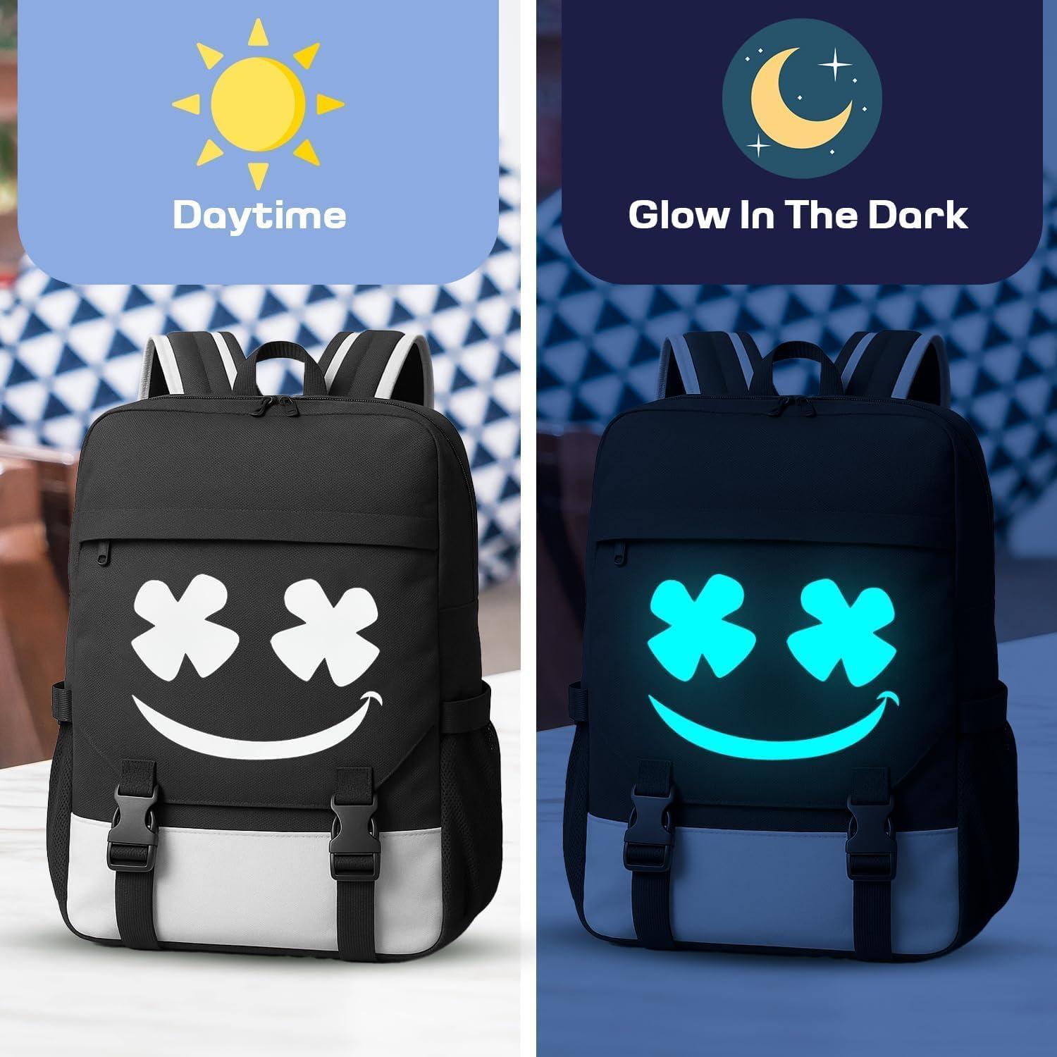 Mochila Escolar 3en1 Glowindark Luminosa Impermeable USB