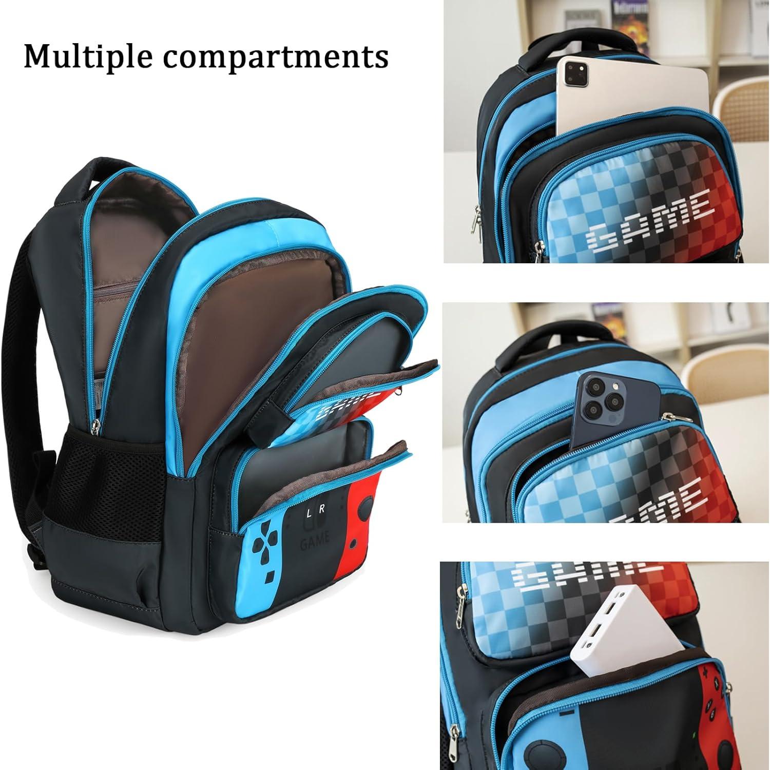 Mochila Escolar Octsky para Niños 43.2 cm Azul Resistente
