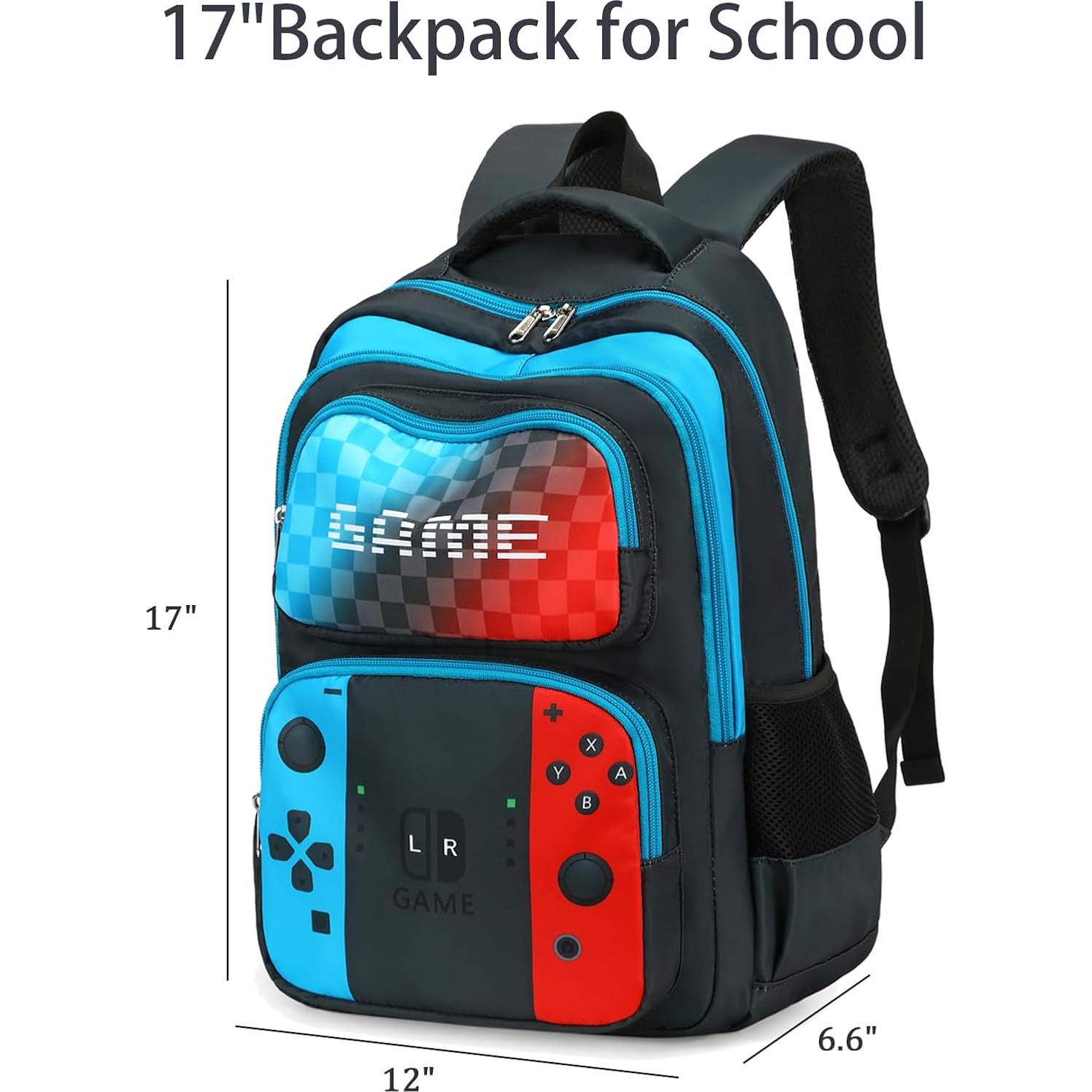 Mochila Escolar Octsky para Niños 43.2 cm Azul Resistente