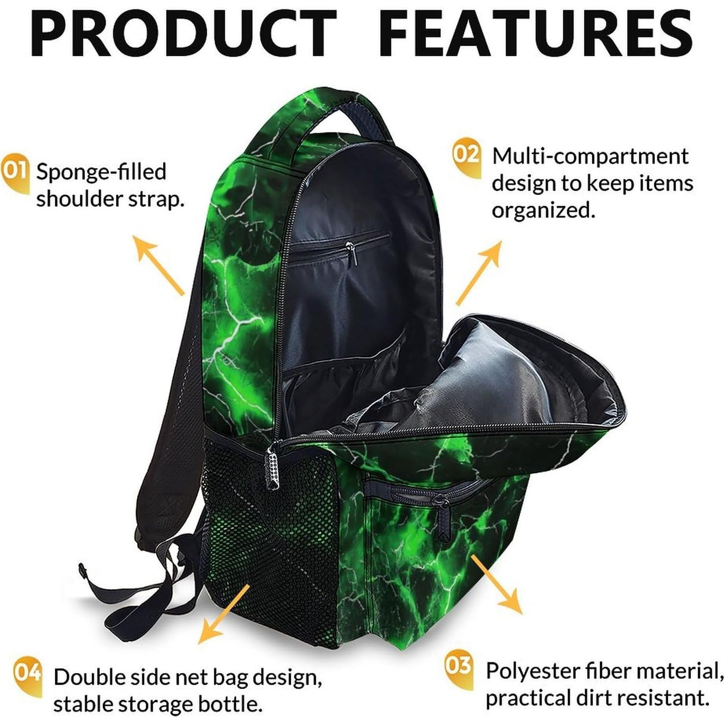 Mochila Escolar Niños Verde 43 cm Poliéster 11.5 L
