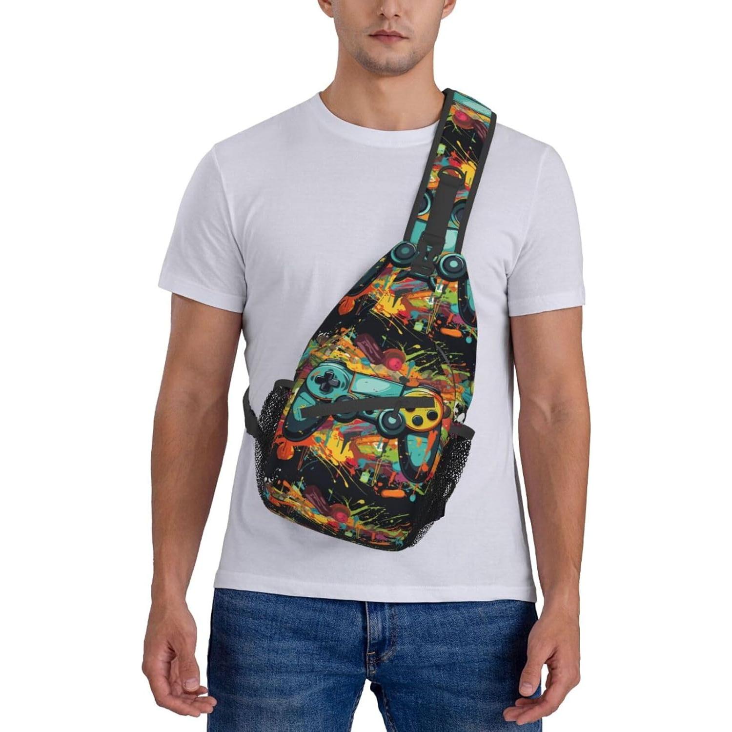 Mochila Cruzada Unisex Betyiwling Vintage 18.3x8.9x38.9 cm