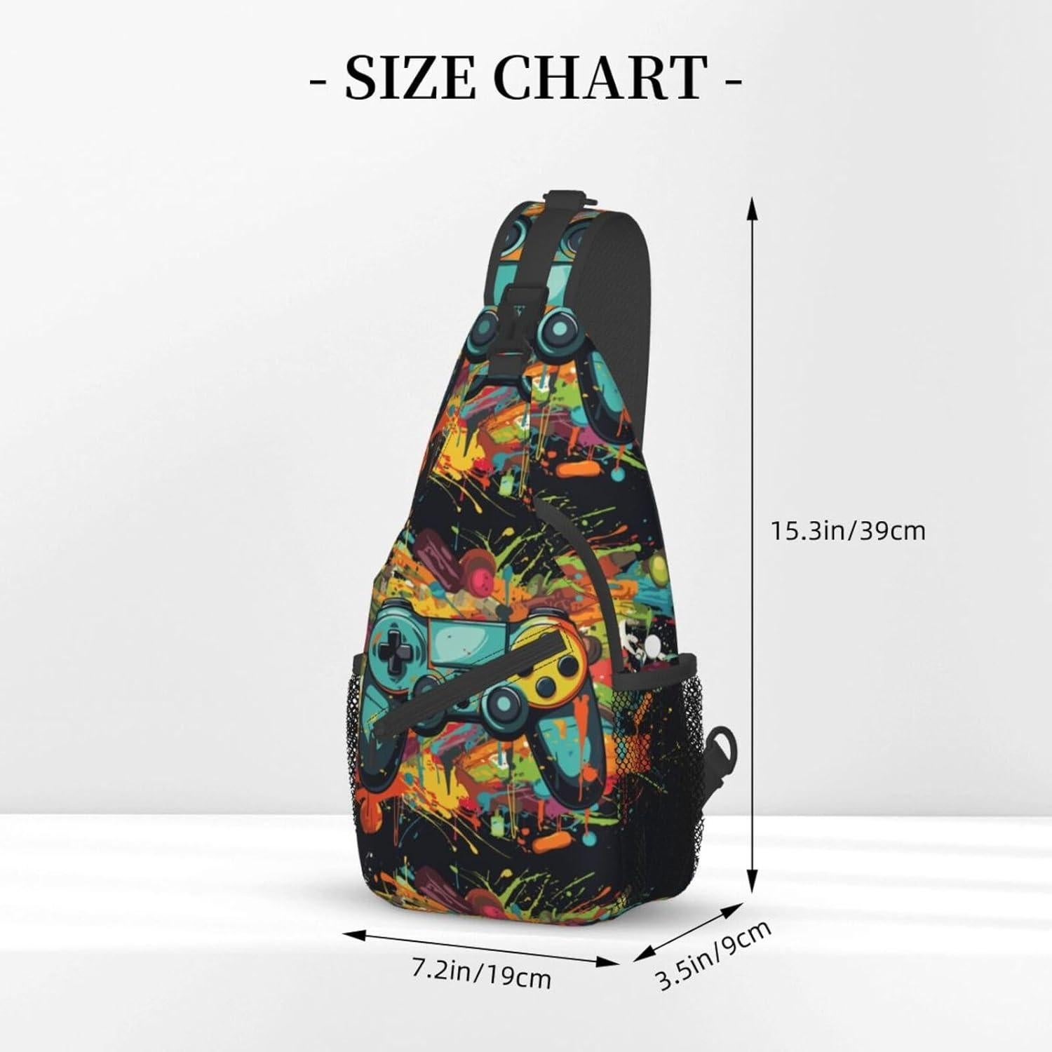 Mochila Cruzada Unisex Betyiwling Vintage 18.3x8.9x38.9 cm