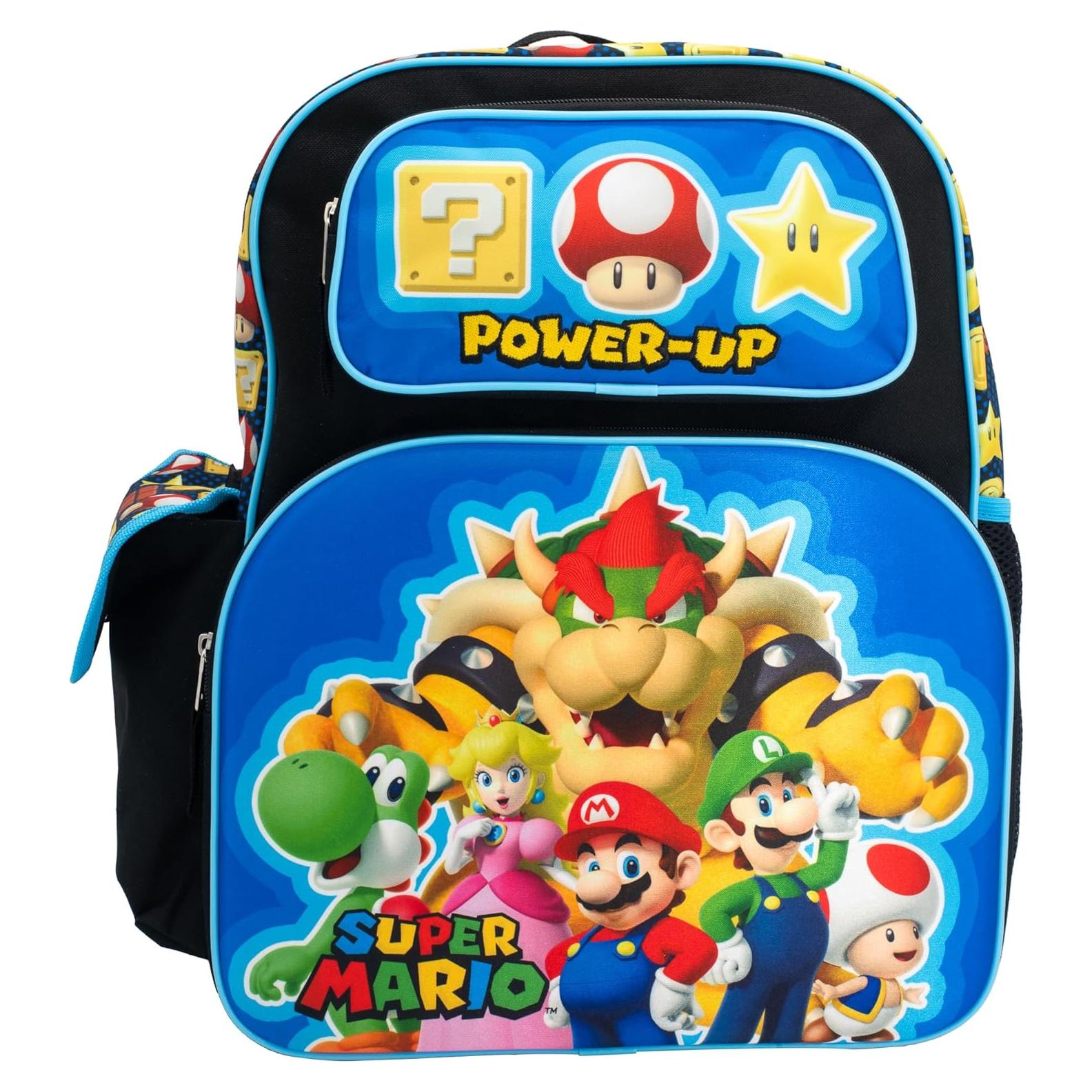 Mochila Escolar Super Mario Brothers 16" (40.64 cm) 3D