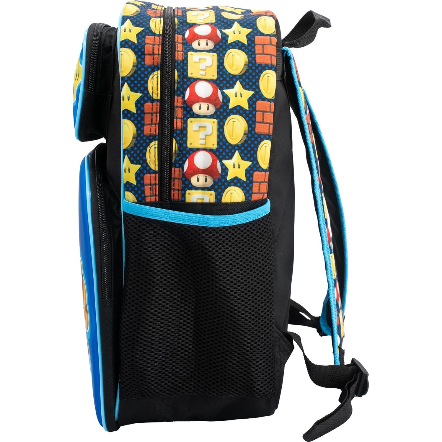 Mochila Escolar Super Mario Brothers 16" (40.64 cm) 3D
