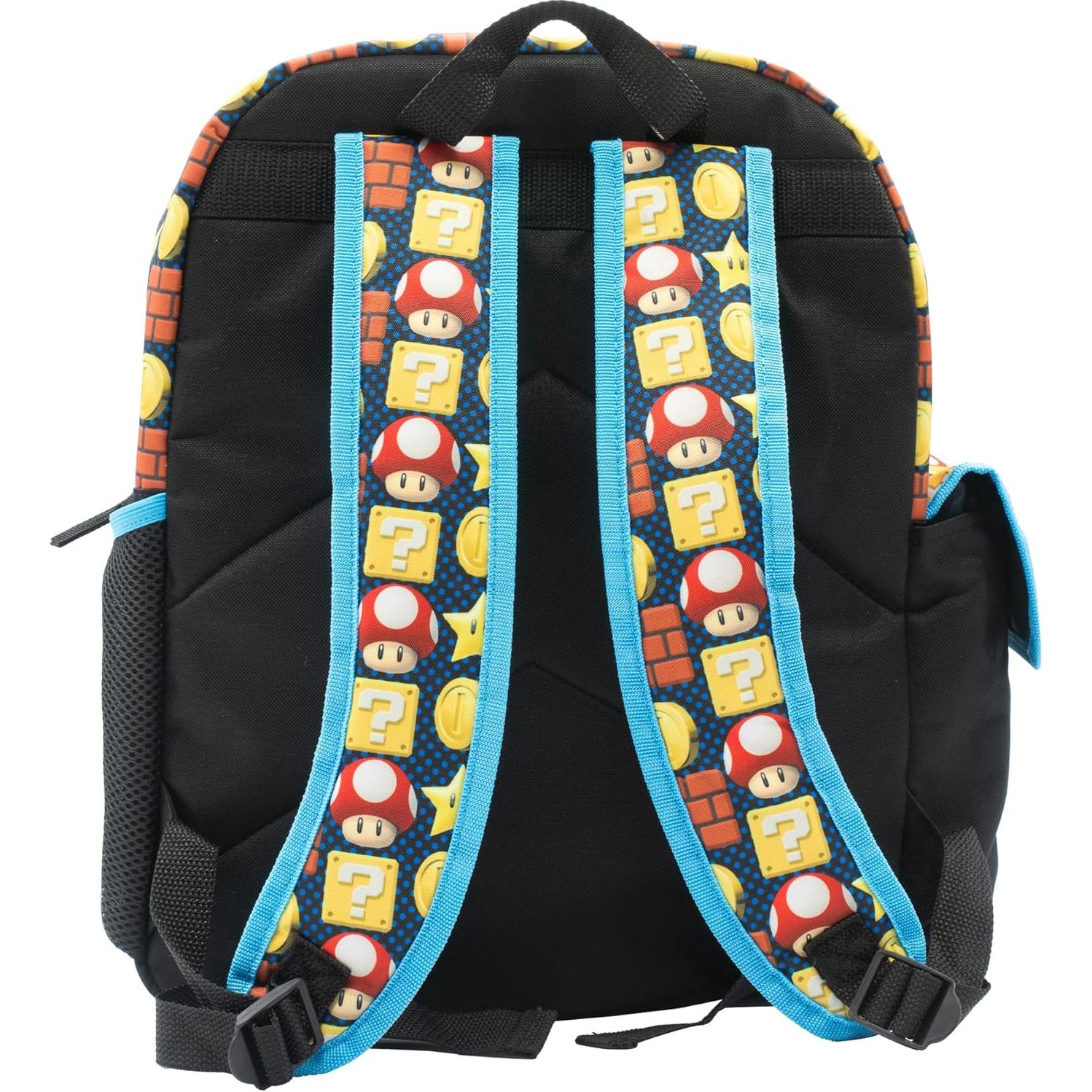 Mochila Escolar Super Mario Brothers 16" (40.64 cm) 3D
