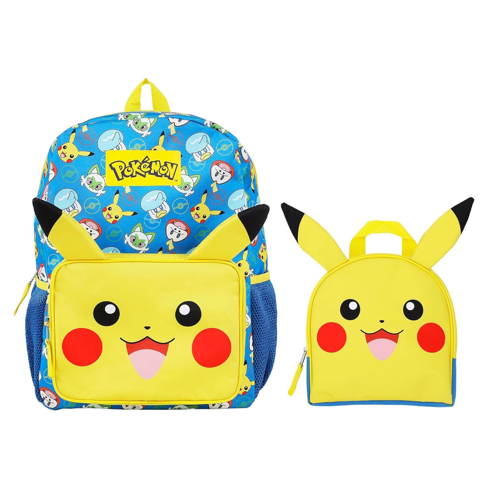 Mochila y Estuche Pikachu Bioworld 2 Piezas 40 cm para Niños