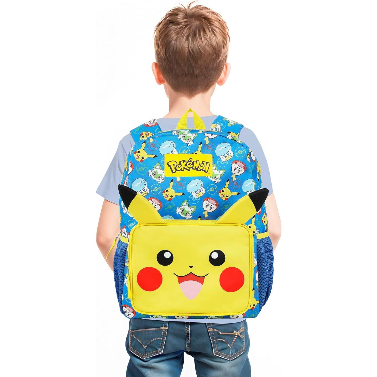 Mochila y Estuche Pikachu Bioworld 2 Piezas 40 cm para Niños