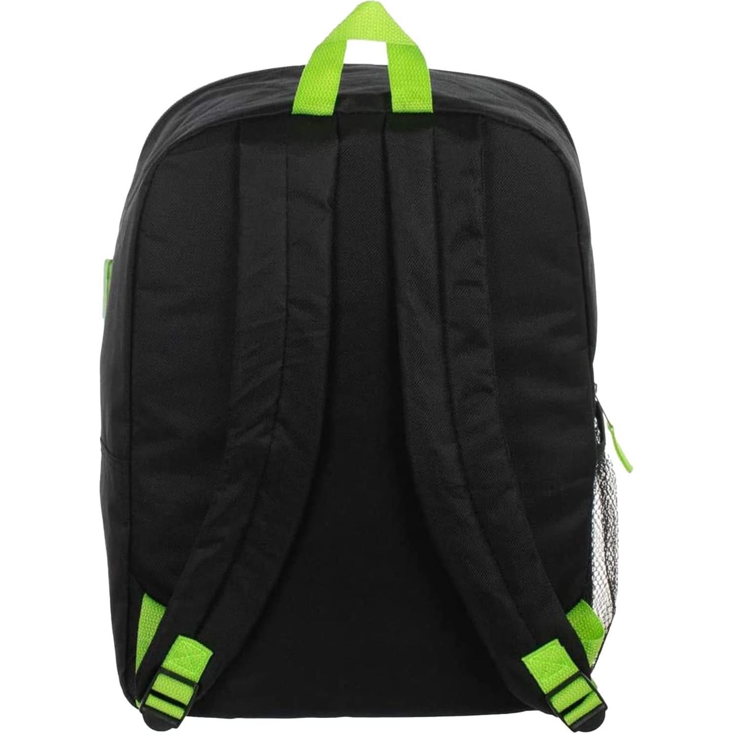 Mochila para Niños BIOWORLD Minecraft Creeper 5 Piezas Verde
