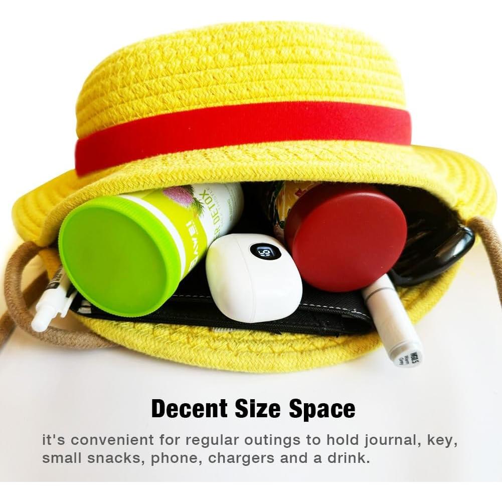 Mochila Sombrero de Paja Anime 3 en 1 + Estuche + Pin