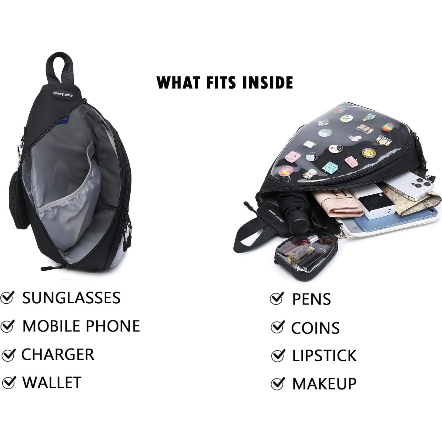 Mochila ITA Bag Kawaii Cherry Sauce Mediana para Pins