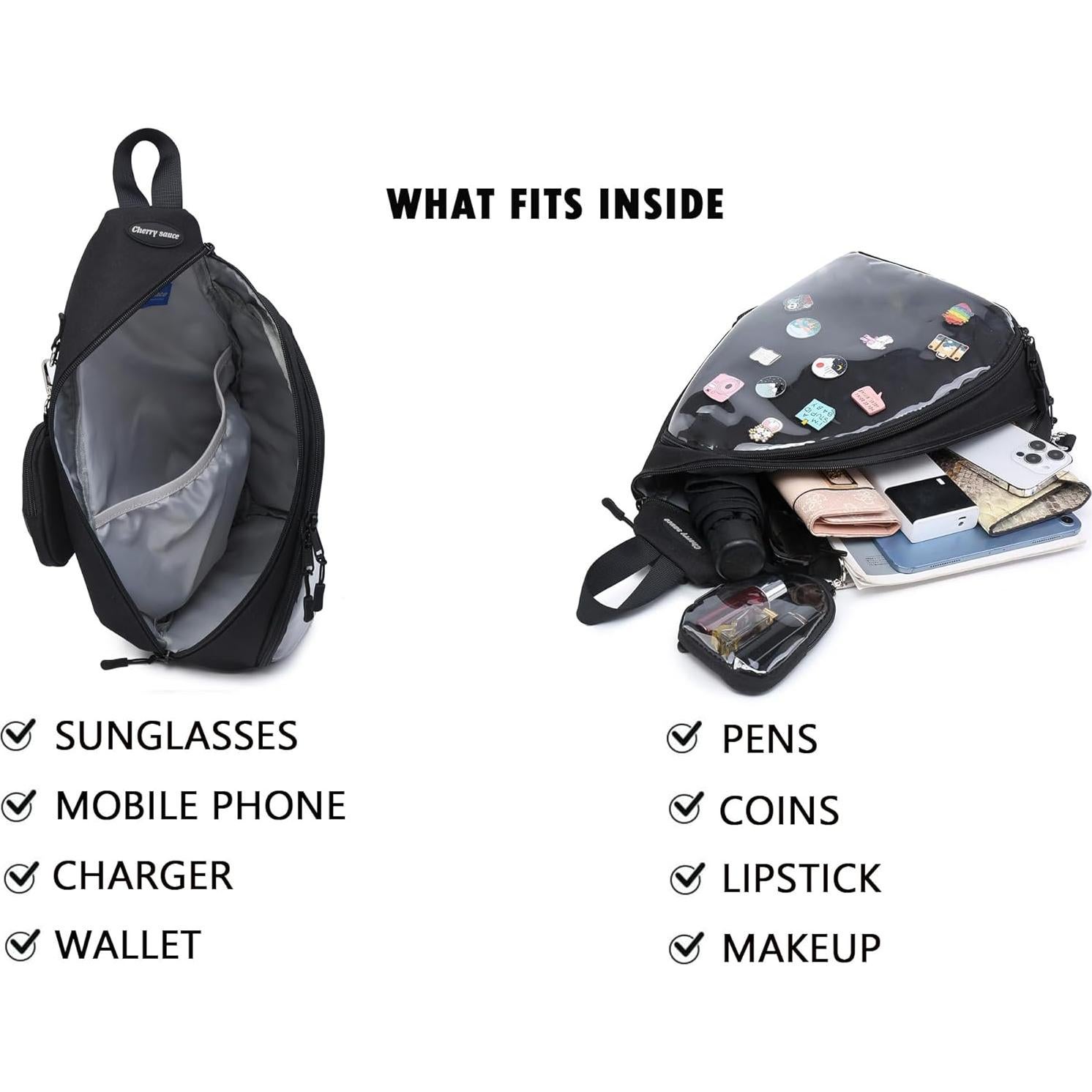 Mochila ITA Bag Kawaii Cherry Sauce Mediana para Pins