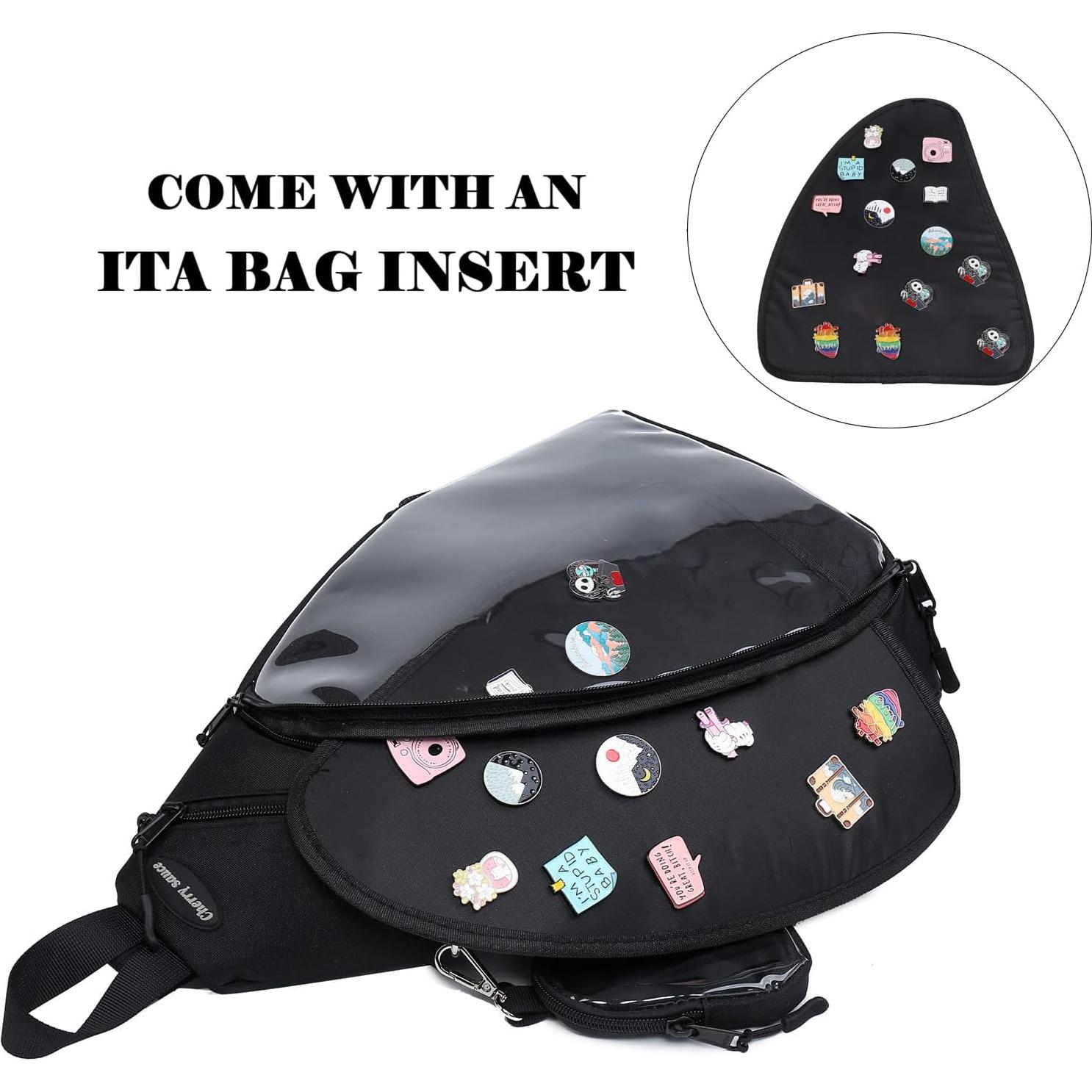 Mochila ITA Bag Kawaii Cherry Sauce Mediana para Pins