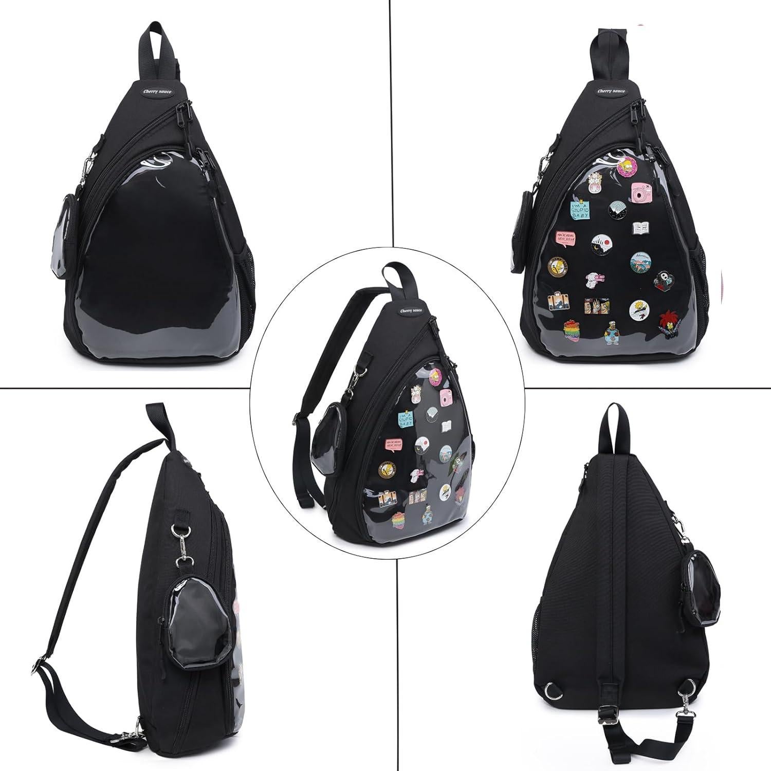 Mochila ITA Bag Kawaii Cherry Sauce Mediana para Pins