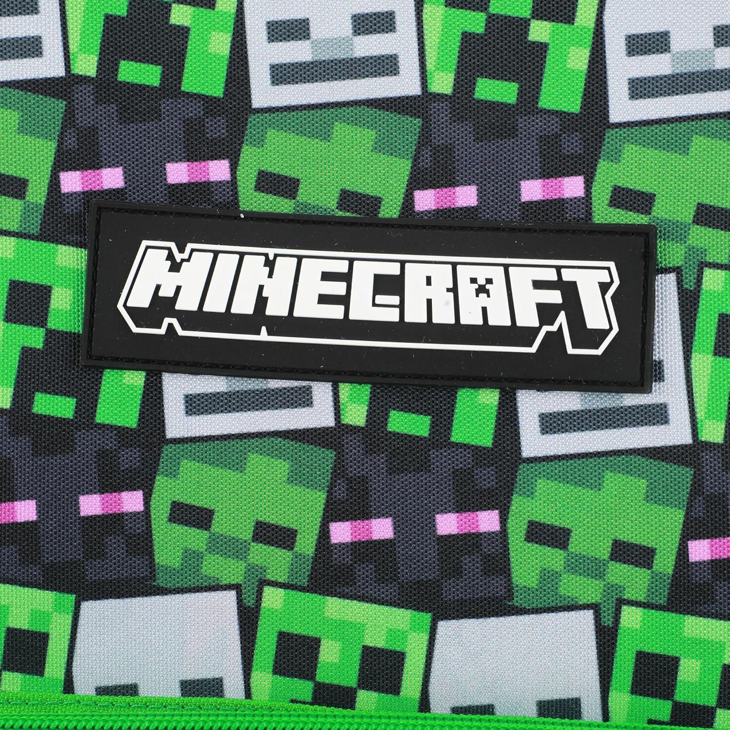 Set de Mochila y Caja de Almuerzo Minecraft Creeper 16"