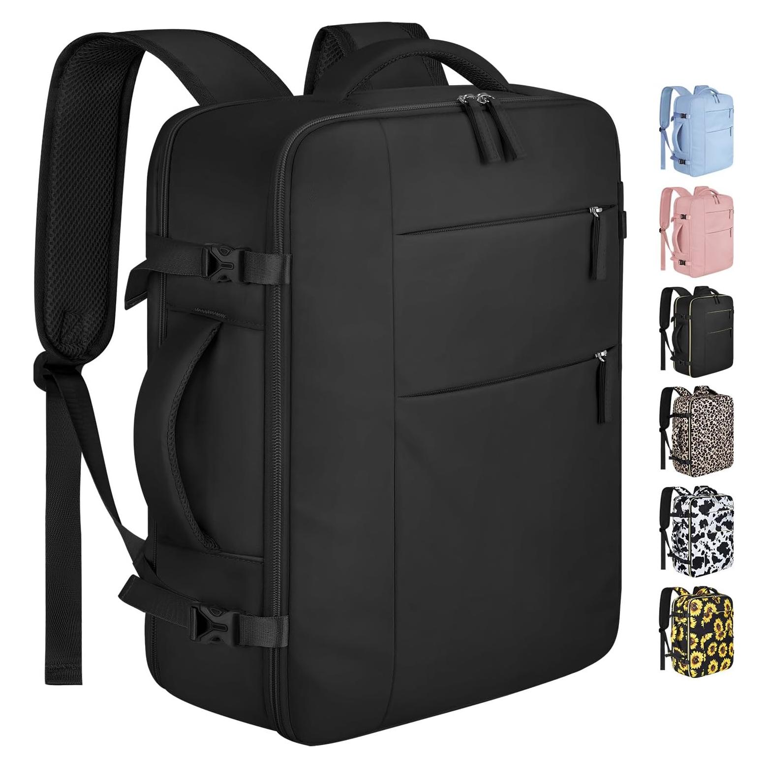 Mochila de Viaje Capolo 17" Impermeable Unisex 25L Negra