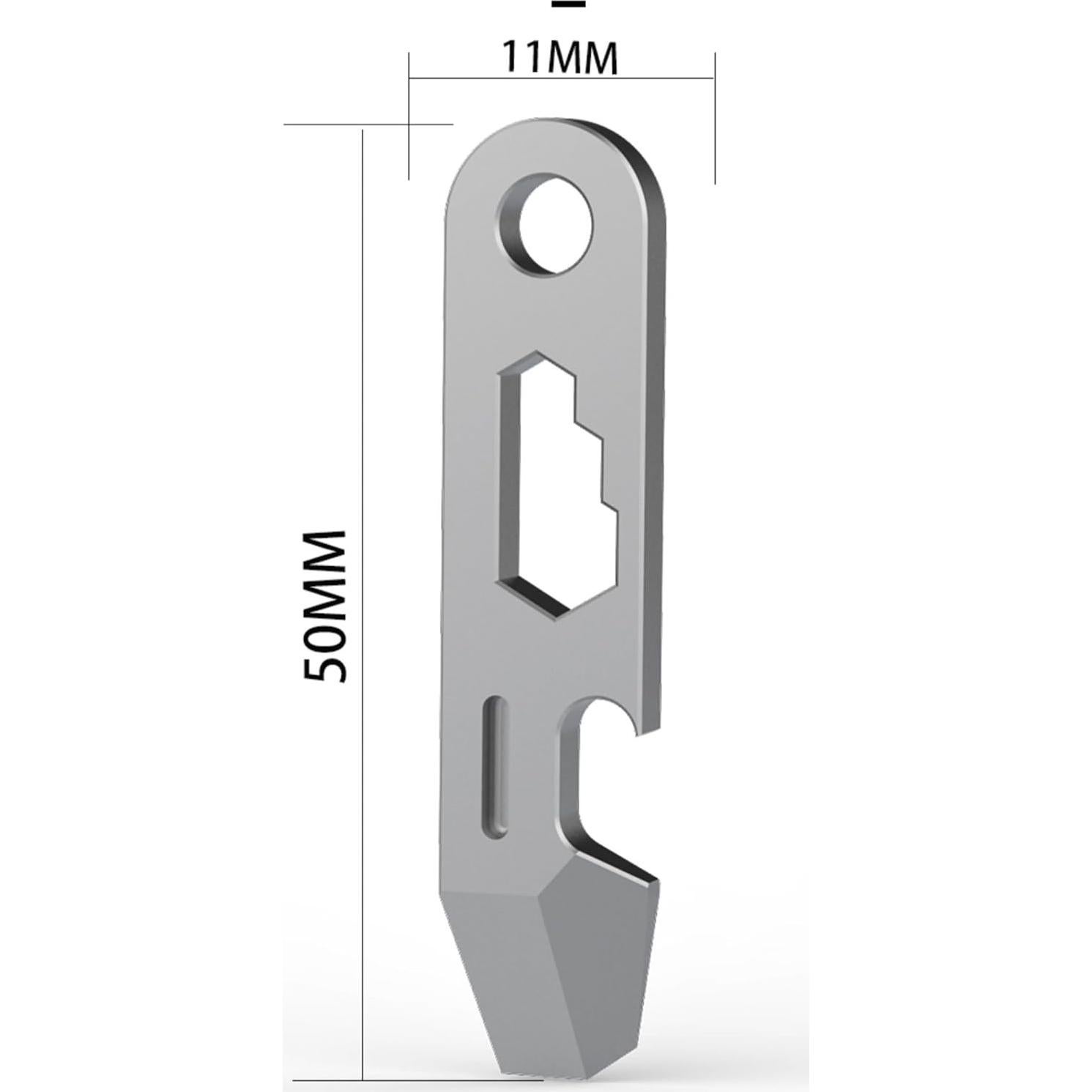 Abrebotellas EDC Hamans QG02 Titanio 50mm Multifuncional