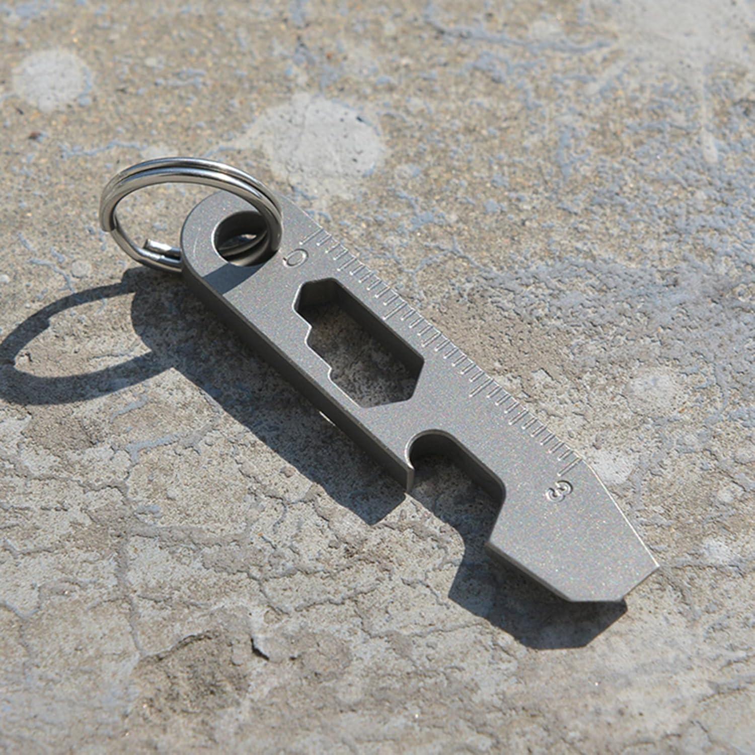 Abrebotellas EDC Hamans QG02 Titanio 50mm Multifuncional