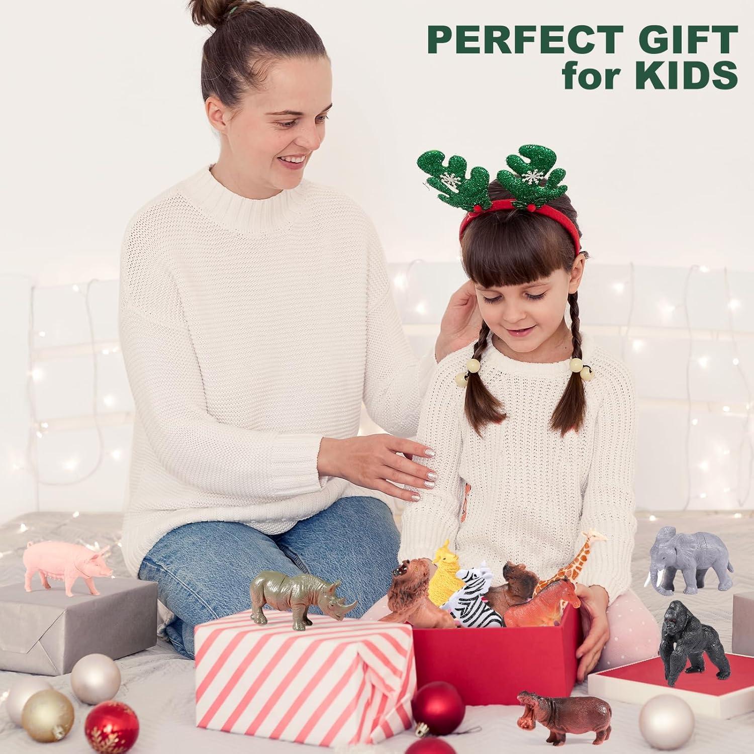 Juego de Juguetes de Animales de Selva YNNMOMK - 16 Piezas