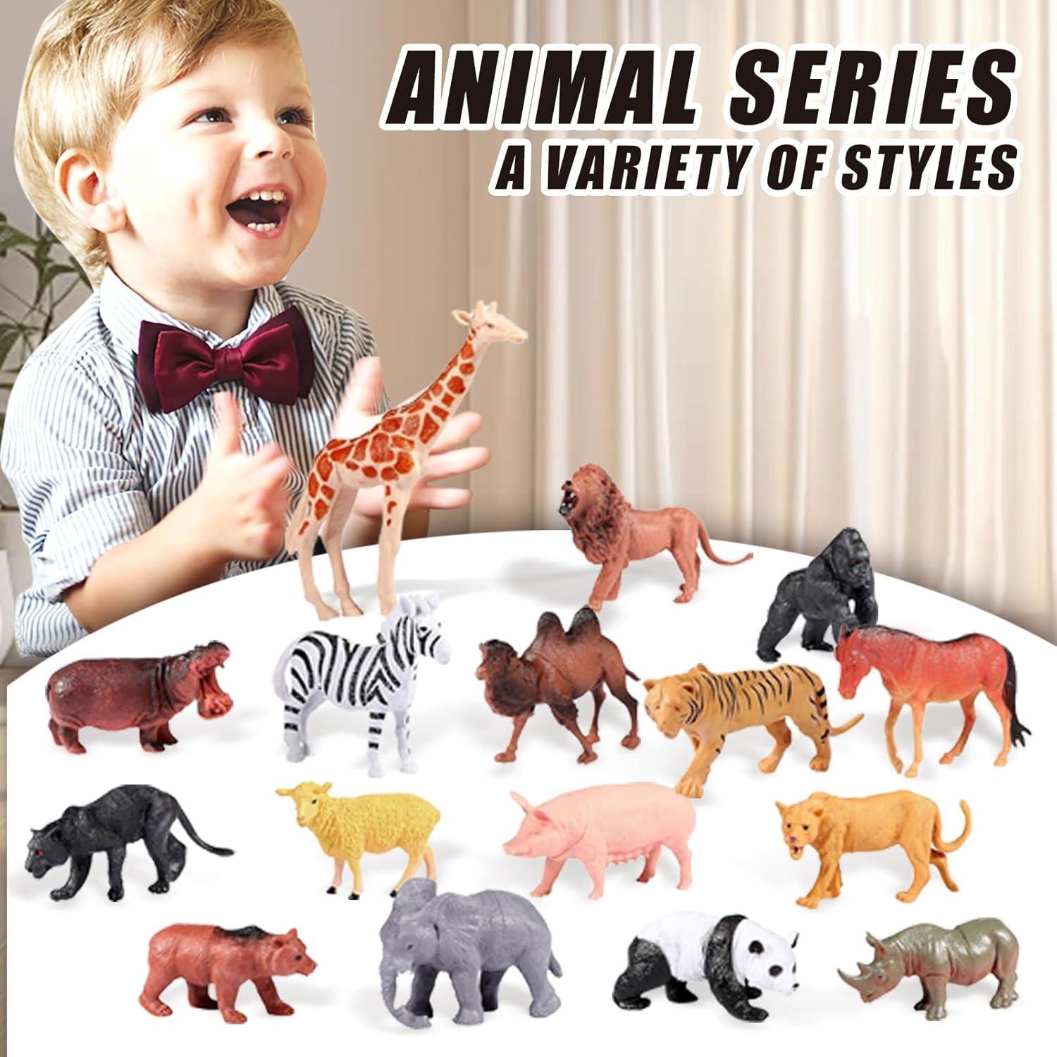 Juego de Juguetes de Animales de Selva YNNMOMK - 16 Piezas