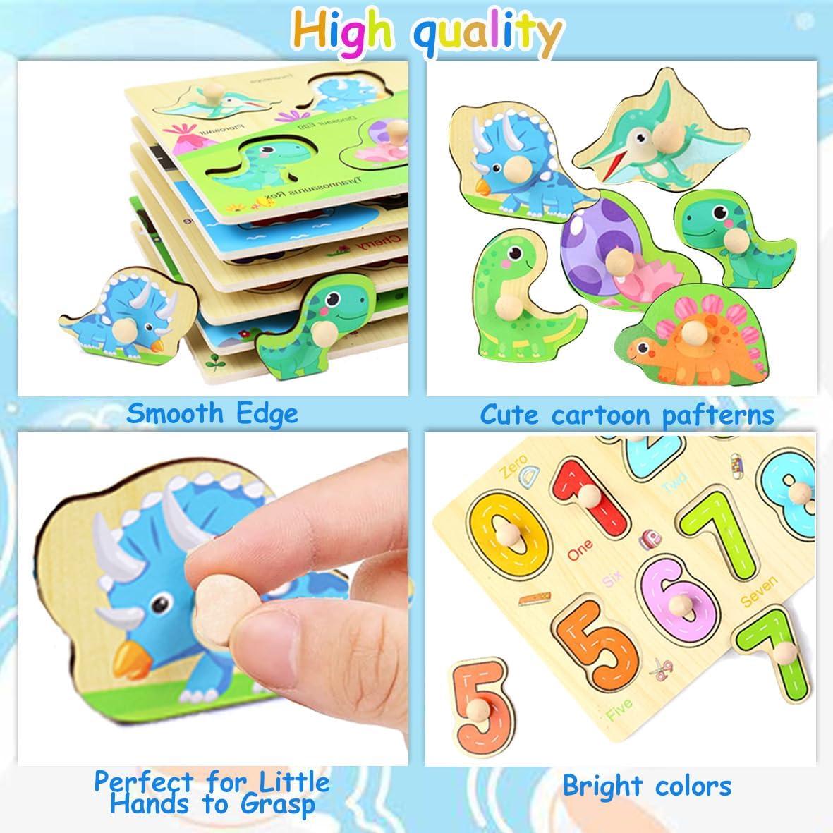 Rompecabezas de Madera Lofeijxufj 8 Piezas Educativos