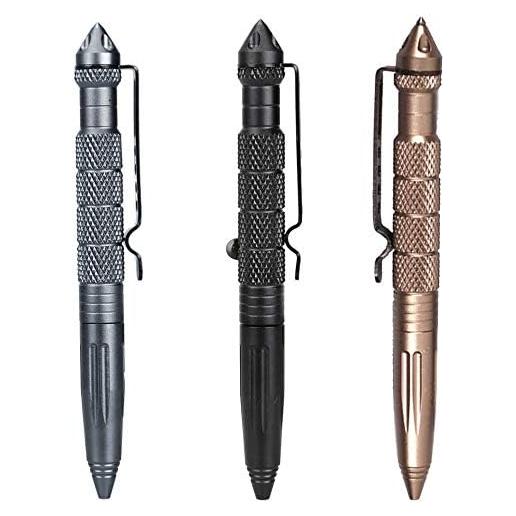 Bolígrafo Táctico Reizteko con Rompedor de Cristales - Set 3 Piezas