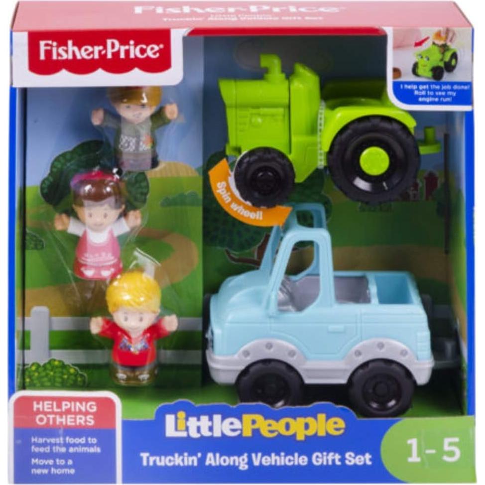 Juego de Vehículos Fisher-Price Little People Camión y Tractor